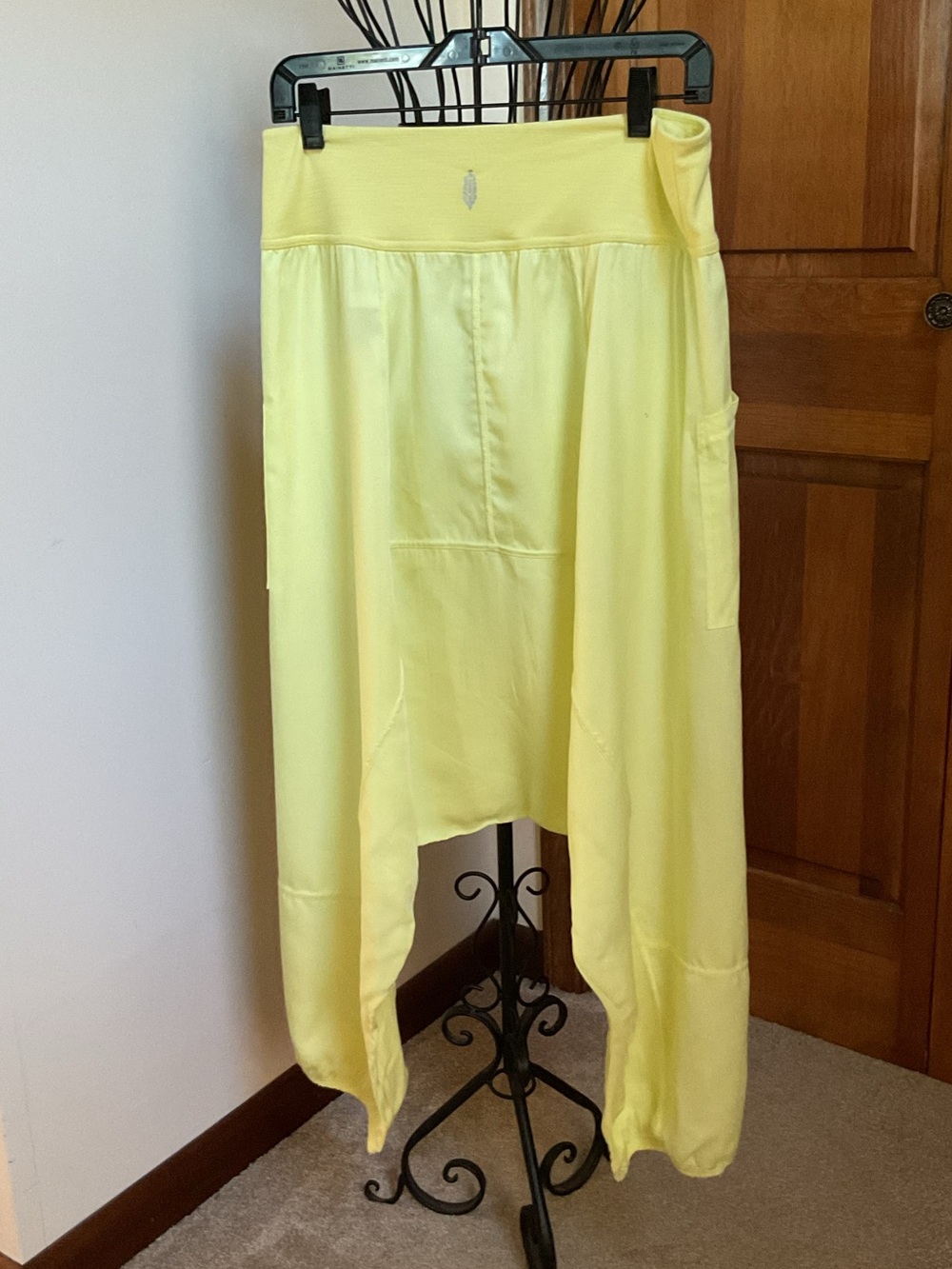 NEW Sz M $98 Free People Movement Neon yellow Harem Pants Give Your All Jogger - Picture 3 of 5